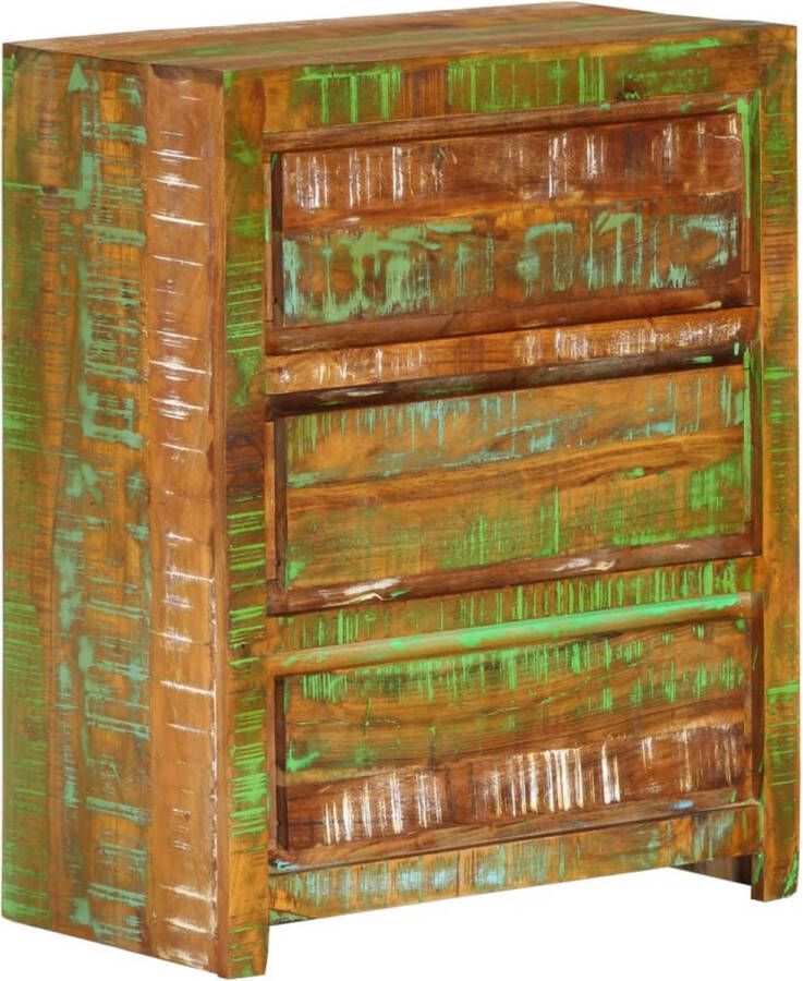 Furniture Limited Ladekast 60x33x75 cm massief gerecycled hout meerkleurig