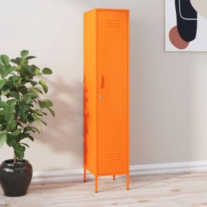 Furniture Limited Lockerkast 35x46x180 cm staal oranje