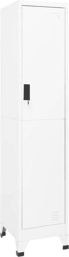 Furniture Limited Lockerkast 38x45x180 cm staal wit