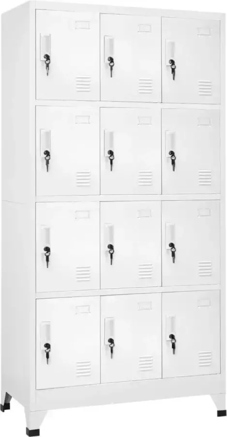 Prolenta Premium INFIORI Lockerkast met 12 compartimenten 90x45x180 cm - Foto 2