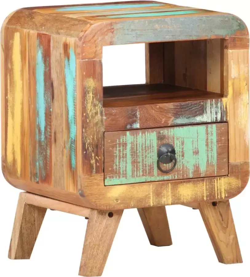 Furniture Limited Nachtkastje 30x30x41 cm massief gerecycled hout