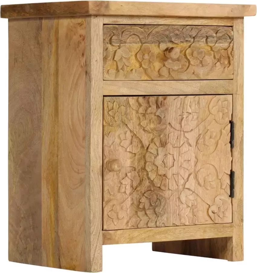 Furniture Limited Nachtkastje 40x30x50 cm massief mangohout