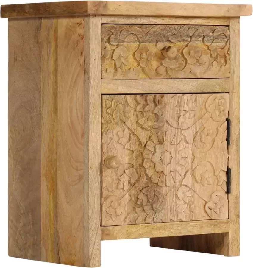 Furniture Limited Nachtkastje 40x30x50 cm massief mangohout