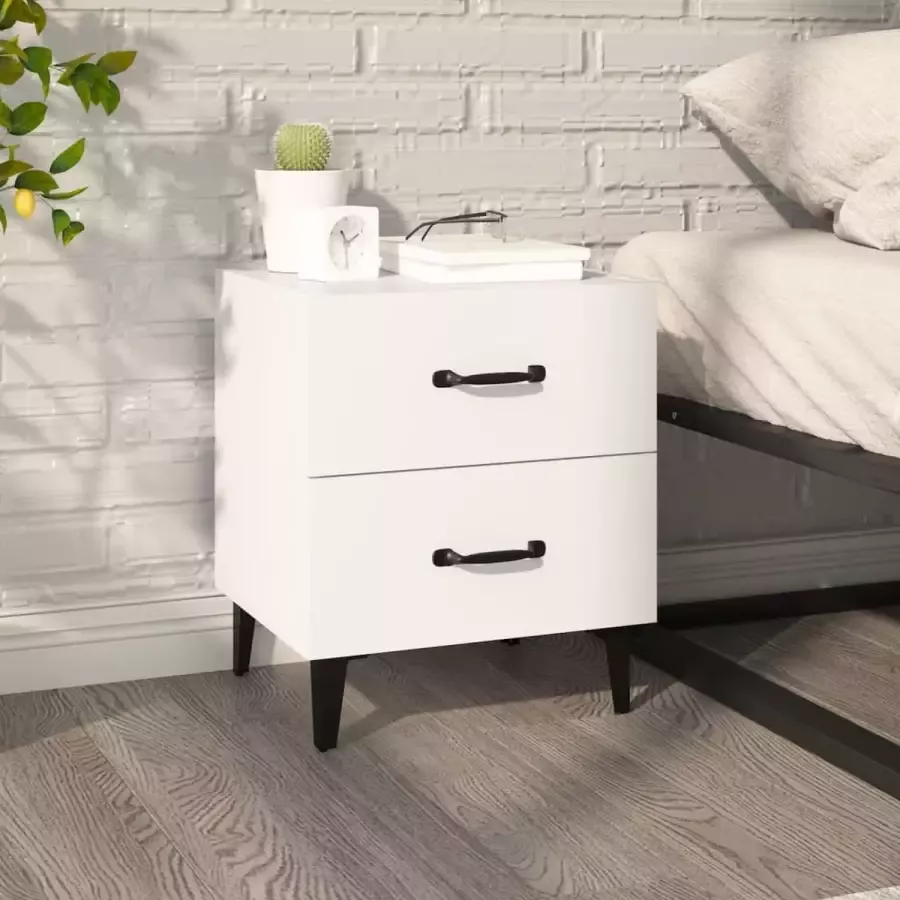Furniture Limited Nachtkastje 40x35x47 5 cm wit