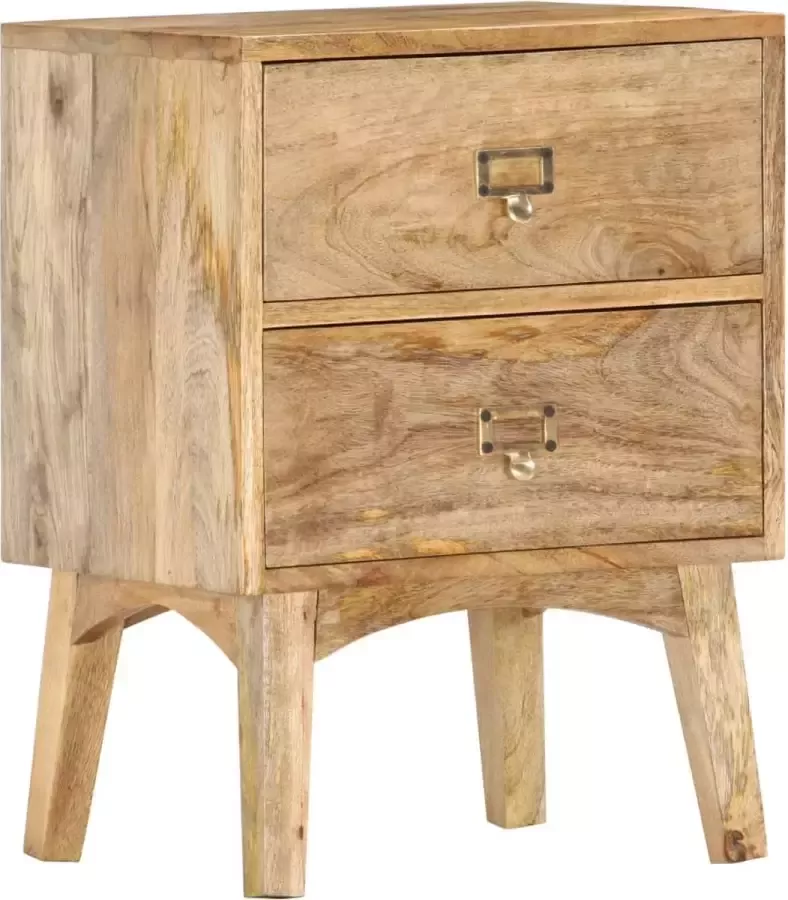 Furniture Limited Nachtkastje 40x35x55 cm massief mangohout