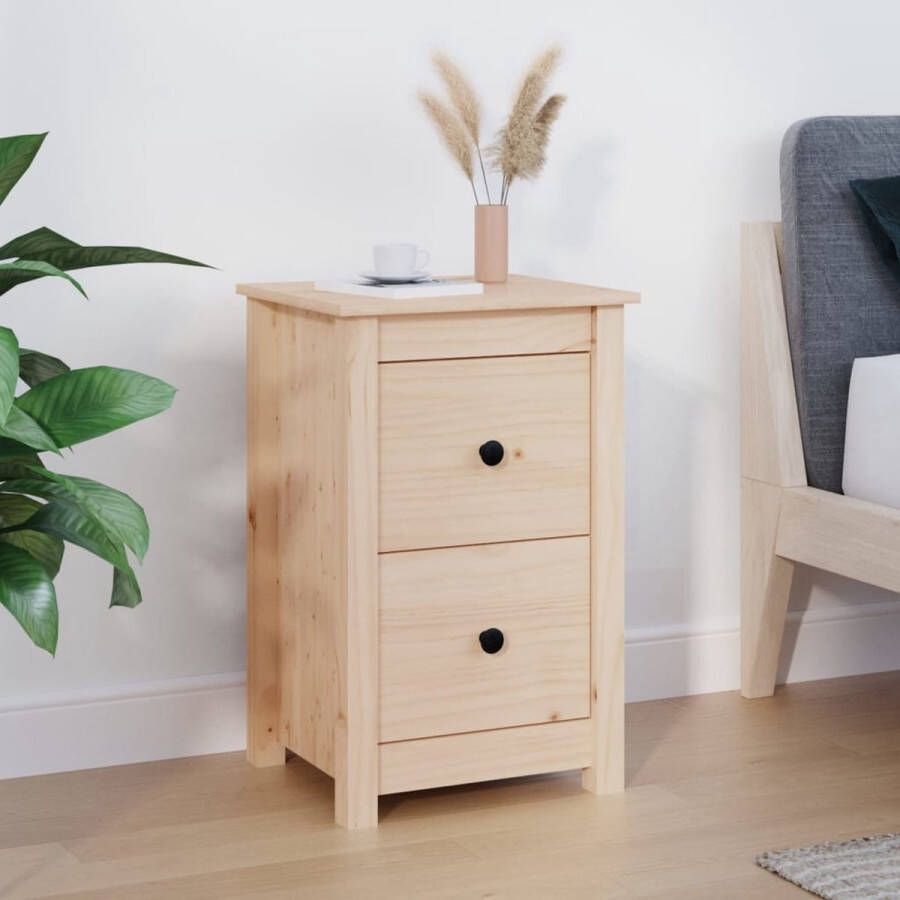 Furniture Limited Nachtkastje 40x35x61 5 cm massief grenenhout
