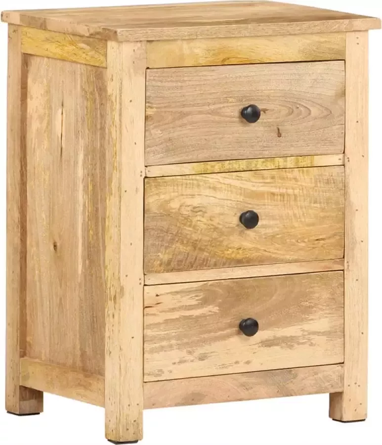 Furniture Limited Nachtkastje 45x35x60 cm massief mangohout