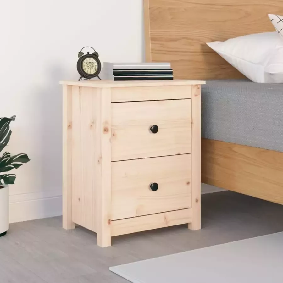 Furniture Limited Nachtkastje 50x35x61 5 cm massief grenenhout