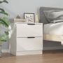 Furniture Limited Nachtkastje bewerkt hout wit - Thumbnail 2