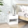 Furniture Limited Nachtkastje bewerkt hout wit - Thumbnail 3