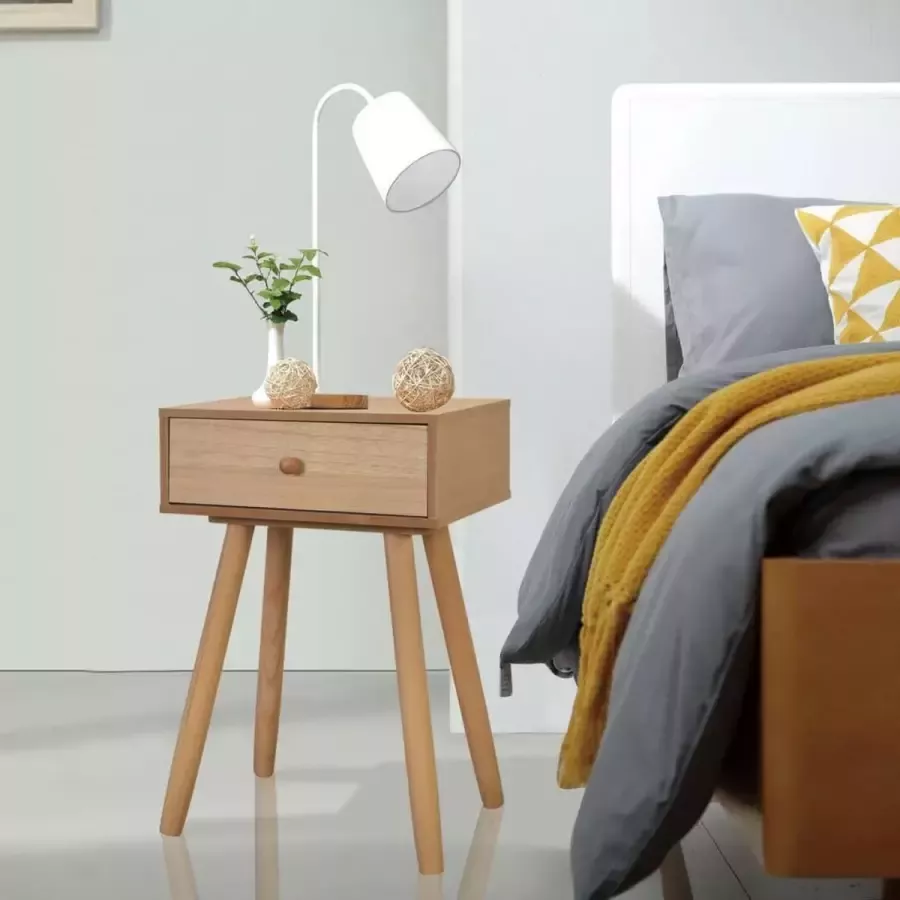 Furniture Limited Nachtkastjes 2 st 40x30x61 cm massief grenenhout bruin