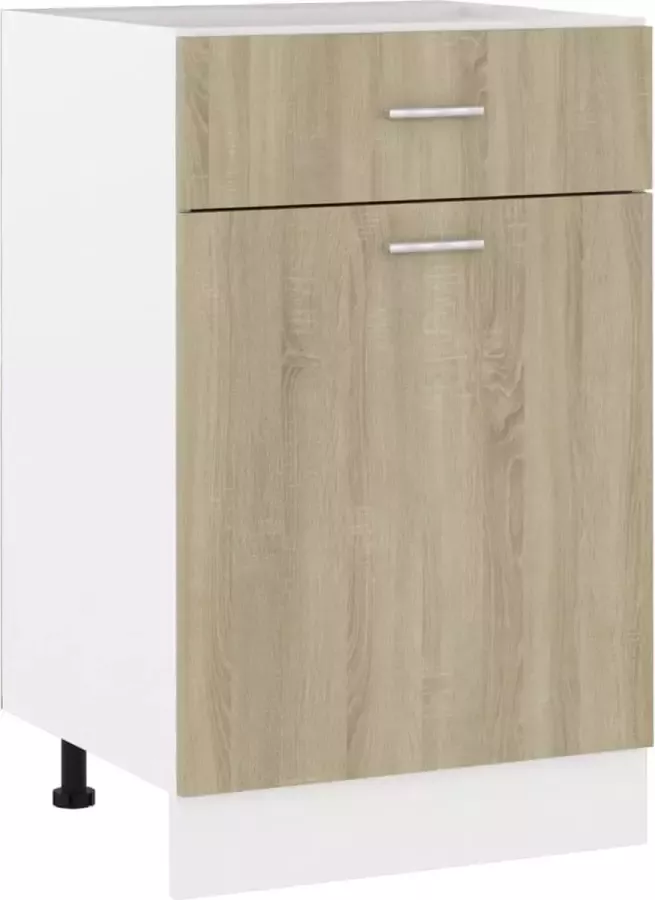 Prolenta Premium INFIORI Onderkast met lade 50x46x81 5 cm spaanplaat sonoma eikenkleurig - Foto 2