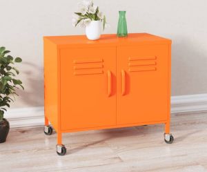 Furniture Limited Opbergkast 60x35x56 cm staal oranje