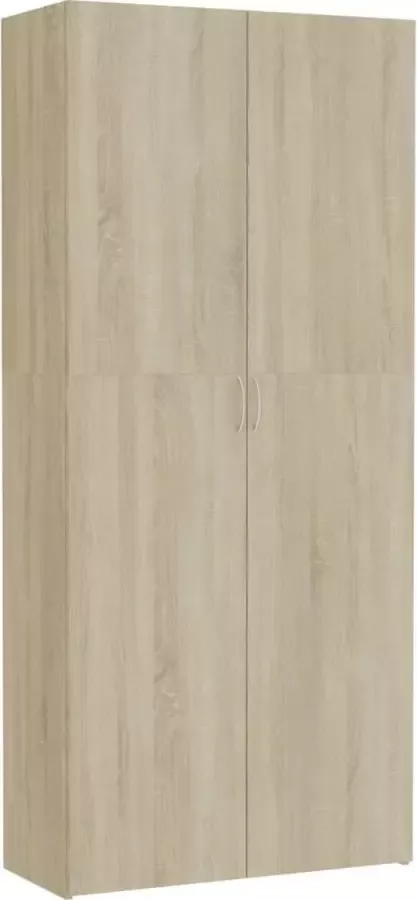 Furniture Limited Opbergkast 80x35 5x180 cm spaanplaat sonoma eikenkleurig