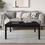 Furniture Limited Salontafel 100x100x40 cm massief grenenhout zwart - Thumbnail 2