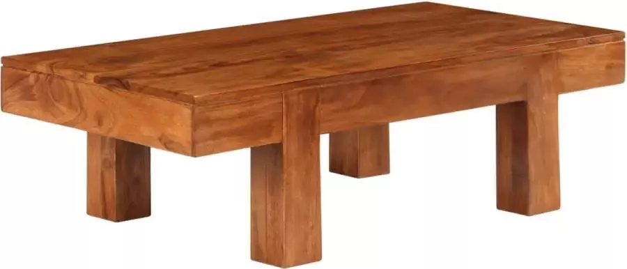 Furniture Limited Salontafel 100x50x30 cm massief acaciahout met honingafwerking