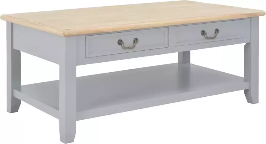 Furniture Limited Salontafel 100x55x40 cm hout grijs