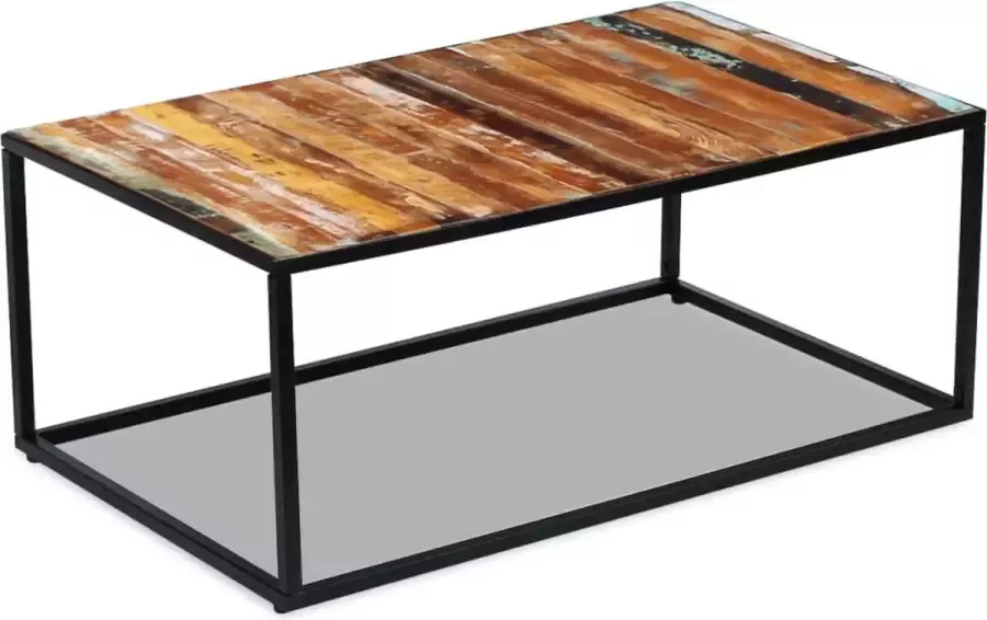 Furniture Limited Salontafel 100x60x40 cm massief gerecycled hout