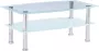 Furniture Limited Salontafel 100x60x42 cm gehard glas wit - Thumbnail 1