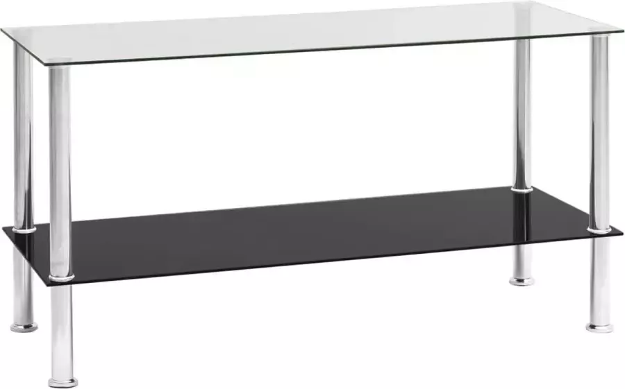Furniture Limited Salontafel 110x43x60 cm gehard glas transparant