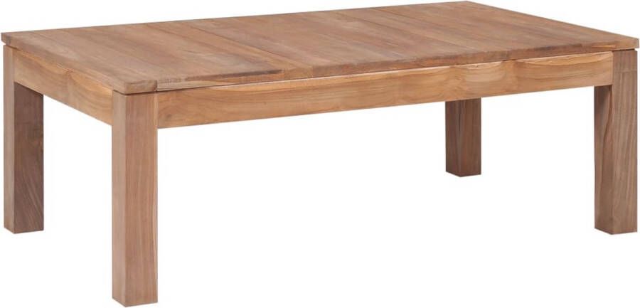 Furniture Limited Salontafel 110x60x40 cm teakhout met natuurlijke afwerking