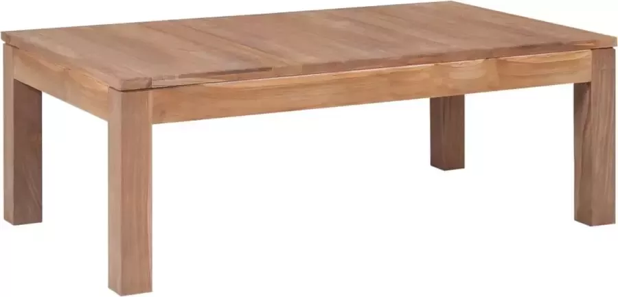 Furniture Limited Salontafel 110x60x40 cm teakhout met natuurlijke afwerking