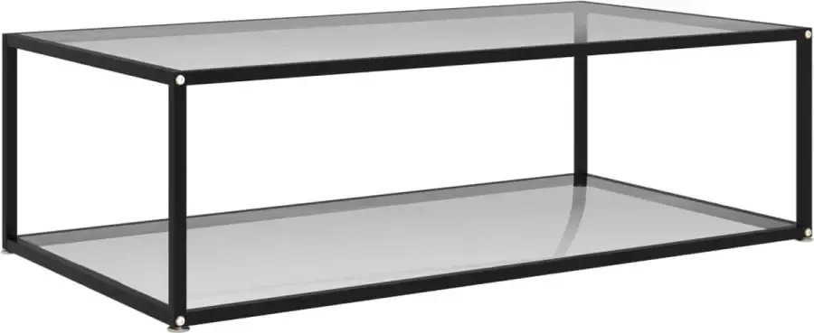 Furniture Limited Salontafel 120x60x35 cm gehard glas transparant