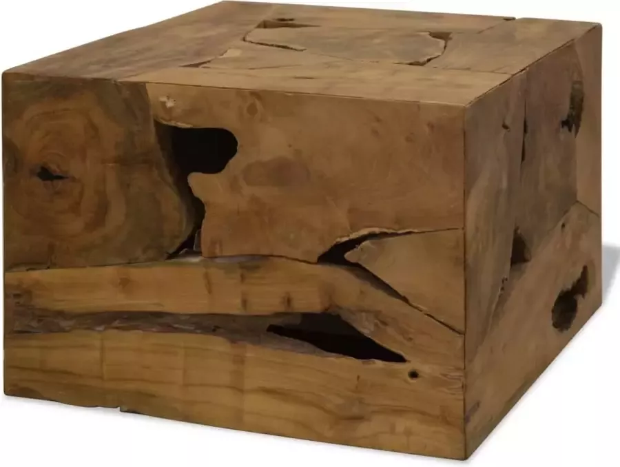 Furniture Limited Salontafel 50x50x35 cm echt teakhout bruin