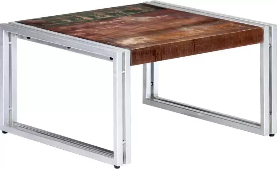 Furniture Limited Salontafel 60x60x35 cm massief gerecycled hout