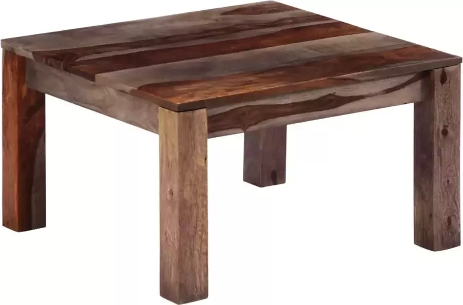 Furniture Limited Salontafel 60x60x35 cm massief sheeshamhout grijs