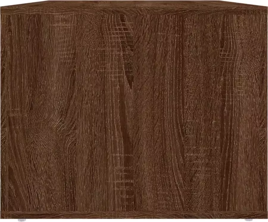 Furniture Limited Salontafel 80x50x40 cm bewerkt hout bruineikenkleurig - Foto 2