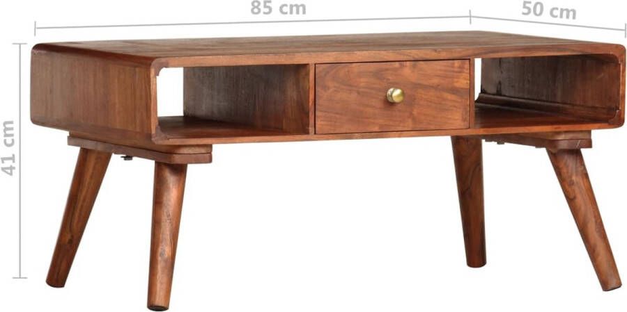 Furniture Limited Salontafel 85x50x41 cm massief acaciahout