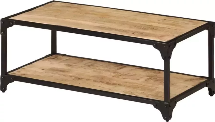 Furniture Limited Salontafel 90x45x35 cm massief ruw mangohout