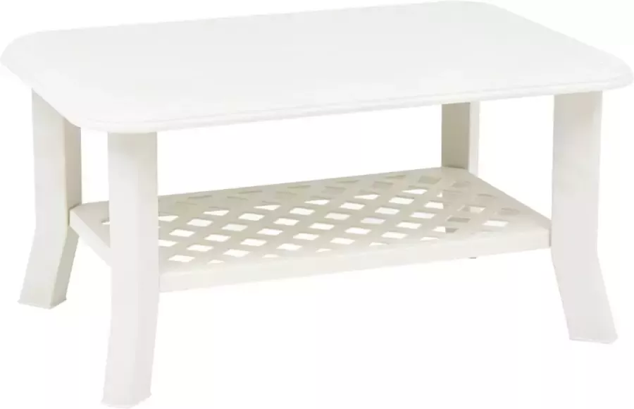 Prolenta Premium INFIORI Salontafel 90x60x46 cm kunststof wit - Foto 2