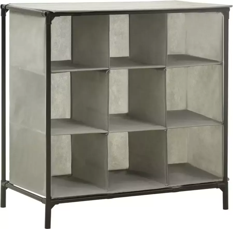Furniture Limited Schoenenrek 57x36x61 cm nonwoven stof en staal grijs