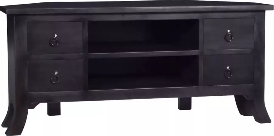 Furniture Limited Tv-meubel 100x40x45 cm massief mahoniehout lichtkoffiekleurig