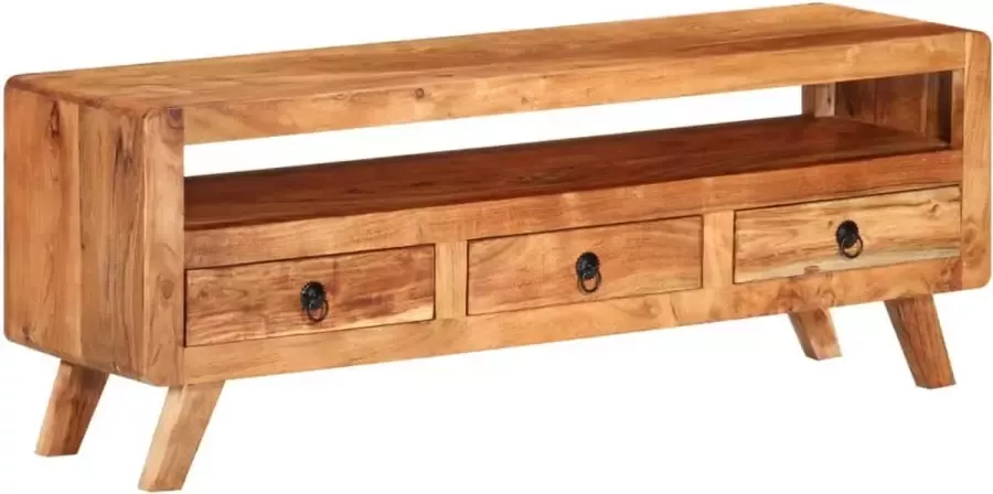 Furniture Limited Tv-meubel 110x30x40 cm massief acaciahout