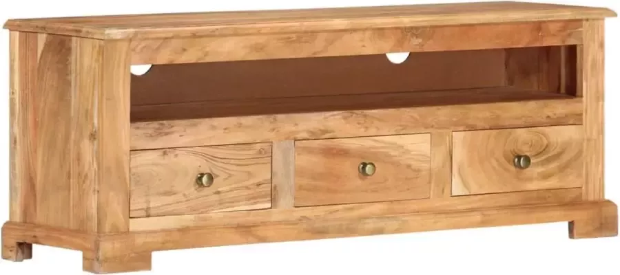Furniture Limited Tv-meubel 110x30x40 cm massief acaciahout bruin
