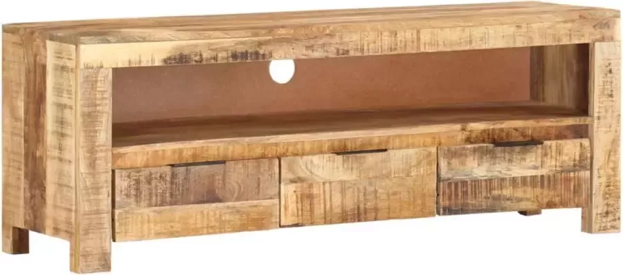 Furniture Limited Tv-meubel 110x30x40 cm ruw mangohout - Foto 2