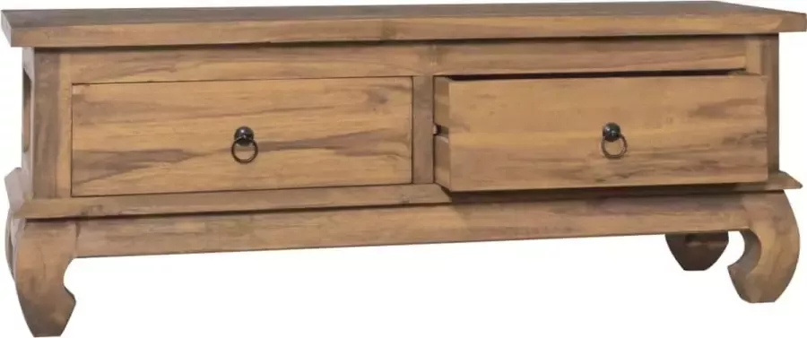 Furniture Limited Tv-meubel 110x35x40 cm massief teakhout
