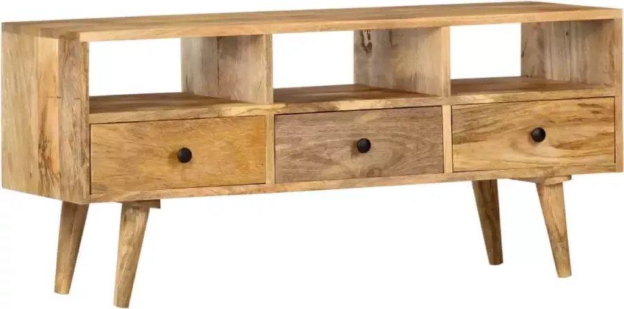 Furniture Limited Tv-meubel 110x36x50 cm massief mangohout