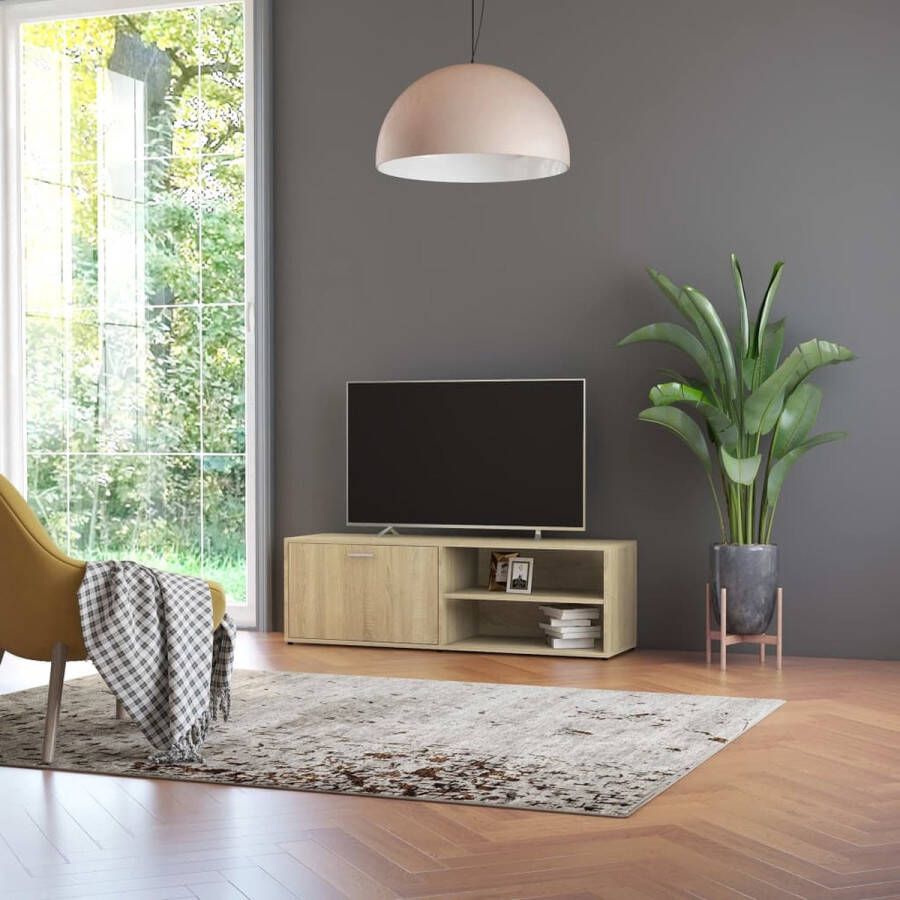 Prolenta Premium INFIORI Tv-meubel 120x34x37 cm bewerkt hout sonoma eikenkleurig - Foto 2