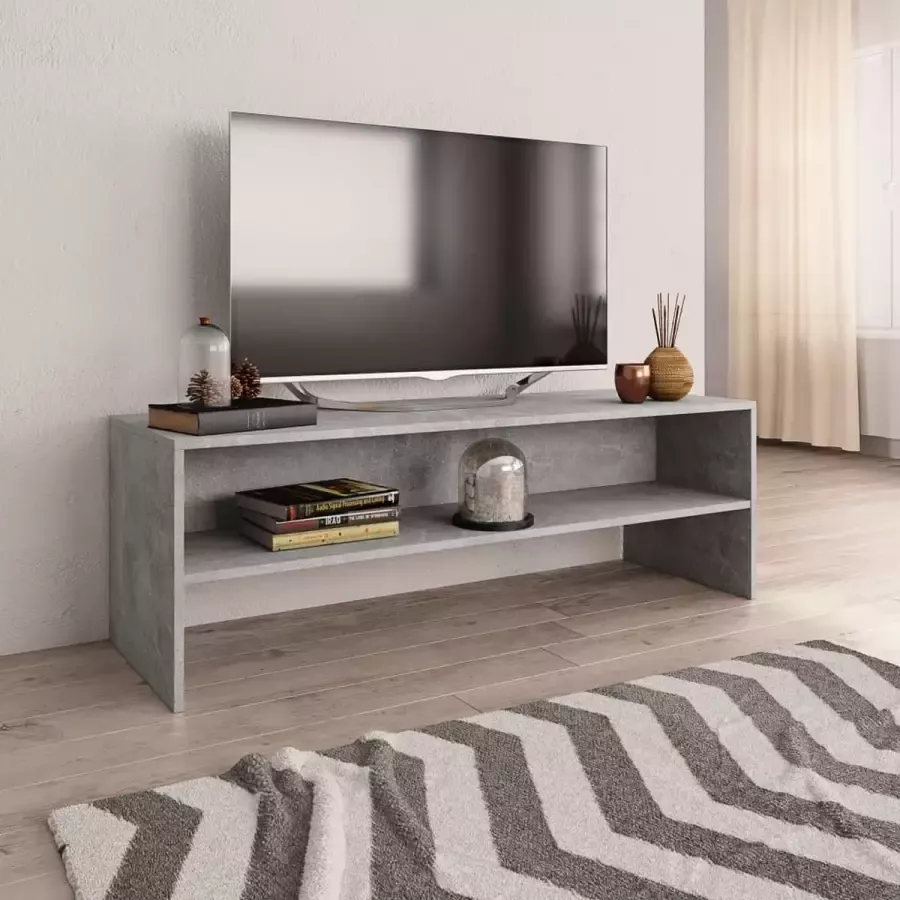 Furniture Limited Tv-meubel 120x40x40 cm bewerkt hout betongrijs