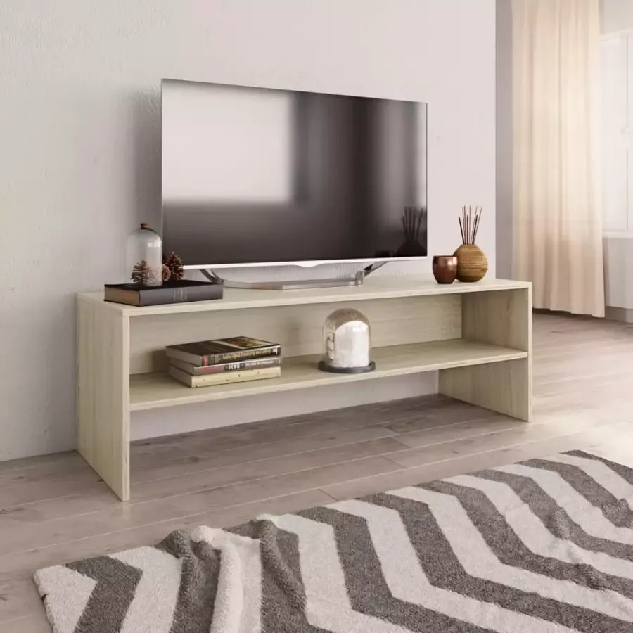 Furniture Limited Tv-meubel 120x40x40 cm bewerkt hout sonoma eikenkleurig