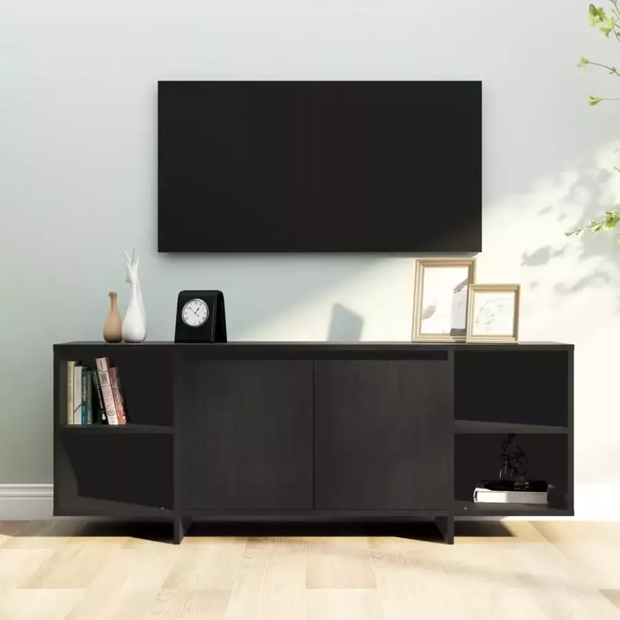 Furniture Limited Tv-meubel 130x35x50 cm spaanplaat zwart