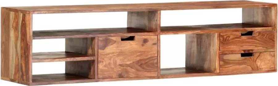 Furniture Limited Tv-meubel 140x30x35 cm massief sheeshamhout