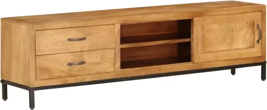 Furniture Limited Tv-meubel 140x30x40 cm massief mangohout