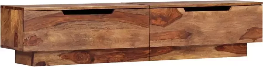 Furniture Limited Tv-meubel 145x30x30 cm massief sheeshamhout