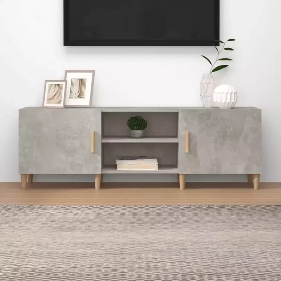 Furniture Limited Tv-meubel 150x30x50 cm bewerkt hout betongrijs