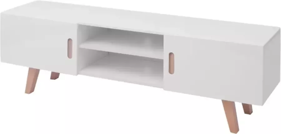 Prolenta Premium INFIORI Tv-meubel 150x35x48 5 cm MDF hoogglans wit